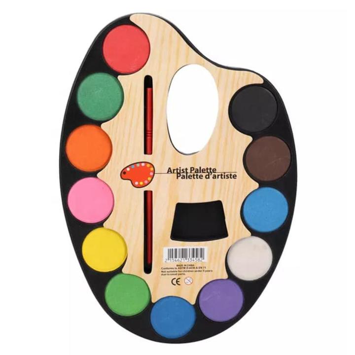 WATER COLOR CHINA 12 COLOR WITH PAINT BRUSH