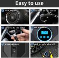 Air Compressor Portable Compressor Car Tyre 12 V Car Tyre Pump Electric Car Air Pump 150 PSI with LED Light - Digital Tyre Pressure Gauge Automatic Pump for Car, Bike, Motorcycle, Ball. 
