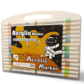 Acrylic Markers create marks on light and dark surfaces including paper, metal, wood, ceramic, glass, rock and canvas Multi-Surface Art & Craft Pens Bold Colors for Artists & DIYers Premium Acrylic Markers Strong Coverage, Easy Use. 
