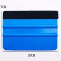 5pcs Car Vinyl Film Wrapping Tools Blue Scraper Squeegee With Felt Cloth. 