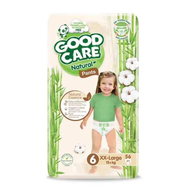 GoodCare Natural Pants Size 6 (15+kg) 56 pcs Mega Pack