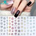 Nail Art Stickers Colorful Gradient Nail Stickers Long-lasting Holographic Sparklers for Stunning Nail Art 6 Sheets Gradient Nail Decals. 