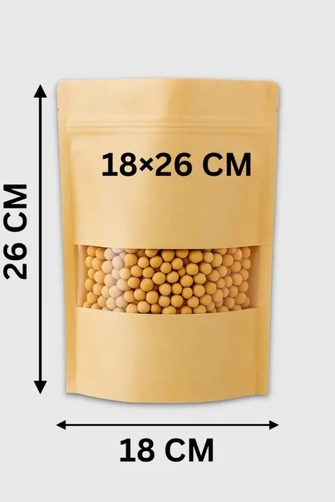 Small Supot Nature's Spoon - 18*26cm (1000g-1kg) Food Grade Brown Kraft Paper Stand ...