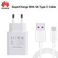 Original Huawei EU Supercharge Mate 9 10 20 P10 Plus P20 Pro Honor 20 V20 Fast Super Charger 4.5V5A Type-C USB 3.0 Type C Cable. 