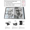 ZSSI | A3 Presentation book | Display book | sheet file | 40 Clear Pockets | Art Portfolio Clear Book for Artwork | Report Sheet | Letter (Can Accommodate 16.5 X 12.1inch). 
