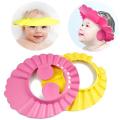 Baby Shower Cap Bath Silicone Waterproof Cap Shampoo Shield Visor Hat Prevent Water Entering Eyes and Ears Suitable for 3 Ages and Above. 