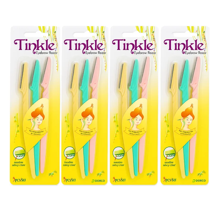 Pack Of 12 - Tinkle Eyebrow Razor Easily Remove Hair For Women | Daraz.pk