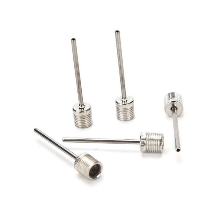 Pack of 5 - Stainless Steel Nozzle Pin Sports Ball Football Basketball Inflator Needles