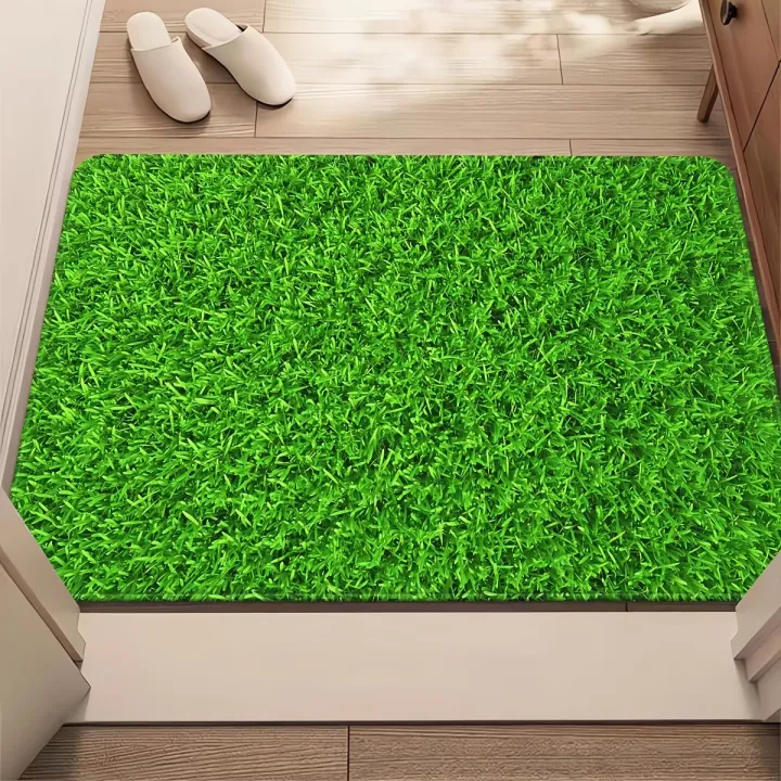 Artificial Grass Door Mat Non-Slip Outdoor & Indoor Entrance Mat ...
