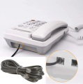 Phone Cable With RJ11 Connector Landline Telephone Set Cable/Line Cord RJ-11 Landline Telephone Cable Rj11 Plug Telephone Inline Coupler Rj11 Splitter And Cable Clips Telephone Extension Cable DSL Cable 5Meter. 