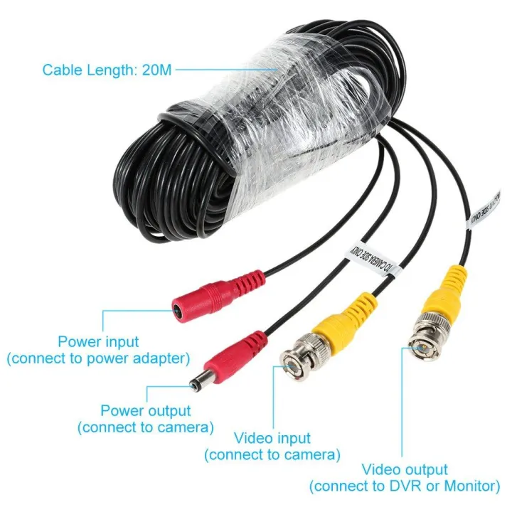 KKmoon%2020M%20BNC%20Video%20Power%20Cable%20For%20CCTV%20Camera%20DVR%20Security%20System%20(20M)%20BNC%20Video%20and%20DC%20Power%20Extension%20Cable%20-%20Image%204