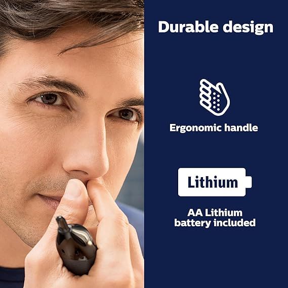 Philips Norelco Nose Trimmer 5000 for Nose, Ears, Eyebrows Trimming Kit, NT5600/62