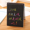 Children DIY Scratch Painting Note 10 sheets Magic Color Rainbow Scratch Art. 