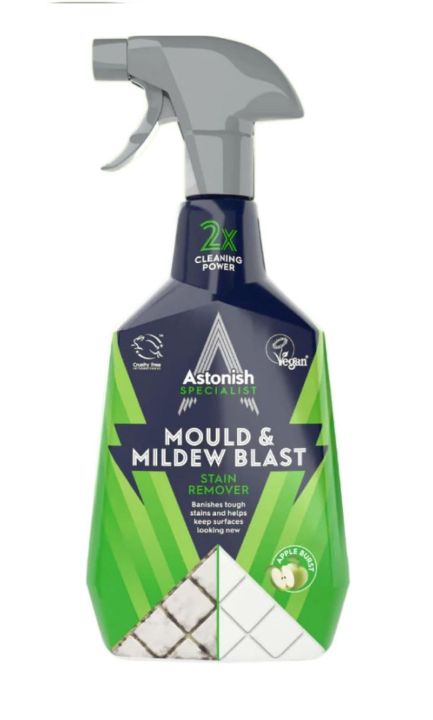 Astonish Mold & Mildew Stain Blaster Trigger 750ml - Hypoallergenic Household Cleaning Solution