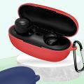 Wireless Bluetooth-Compatible Earbuds Cases For QCY T17 Protector Covers Buckle Waterproof Headphone Covers. 
