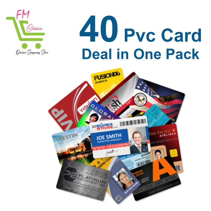 Customized One Pack of 40 Pvc Card Printing School Card, Employee Business Card