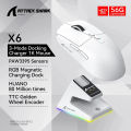 Attack Shark X6 Lightweight Wireless Gaming Mouse with 3 Mode Wired 2.4G BT5.2 Up to 26K DPI RGB Backlight Charging Base for Laptop Deskbtop. 