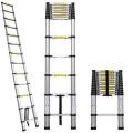 5.8 meter telescopic ladder _ 19 feet telescopic ladder_ portable and adjustable ladder_ aliuium ladder. 