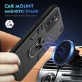 Xiaomi Redmi Note 11 Armor case Dual Layers Car Holder Magnetic Stand lens Protection TPU PC shockproof Cover. 
