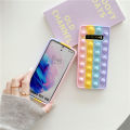 Pop Fidget Toys Bubble Phone Case For Samsung Galaxy S8 S9 S10 S20 FE S21 Plus Note 8 9 10 20 Ultra J4 J6 J8 A6 A7 2018 Cover. 