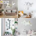 Gift City Presents Silver Acrylic Hexagon Mirror Wall Sticker Sets, 3D Wall Stickers, DIY Geometric Removable Acrylik Mirror Wall Decal, Personalized Art Hexagonal Mirror for Home Living Room Bedroom Decoration. 