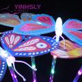 Yinhsly Flash Butterflies Stick 3 Modes Multiple Colors Glow Animal Stick Light Toy. 