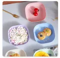 Multi-function Spit Bone Plate Set Dish Household Food Grade Plastic Spit Bone Dish Round Plate Square Heart Plate Set Dining Table Garbage Plates Small Plates Snakes Plate for Snacks. 