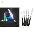 5x Wood Handle Metal Spatula Oil Texture Acrylic Painting Art Tool. 