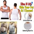 Men's Slim 'N Lift Body Shaper - High-Quality, Comfortable Compression, Seamless Design, Available in Black & White. 
