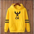Chrintano Ronaldo printed fleece hoodie drawstring casual pullover hodie clothing long sleeves export quality huddie winter wear smart fit hoody. 