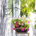 Iron Garden Wall Hanging Stand, Flower Pot hanger, Wall Mounted Plant Hook Flower Hook, Decoration for Garden Basket, (Without Pot). 
