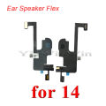 Earpiece Ear Speaker Flex Cable For iPhone 13 14 Pro Max Mini Plus Front Light Sensor Ribbon Replacement Parts. 