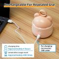 Face Value Mini Desktop Vacuum Cleaner with USB Charging, Cleaning Brush, Bear Head Ring for Easy Grip, 360° Swivel Portable Vacuum Cleaner for Keyboards Office Desks and Other Dusty Debris. 