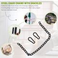 Steel Hanging Chair Chain with 2 Carabiners, for Hammock Swings(66cm). 