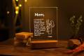 Personalized Night Light as Mothers Day Gift -Present for Mother - Unique Mom Gift - Mom Gift Ideas - Best Mom Ever - Mom Birthday Gifts. 