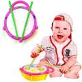 Electronic Musical Flash Drum Toy with 5 Visual 3D Lights for Kids. (Multicolor). 