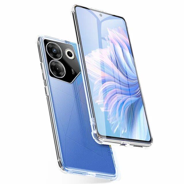 per Tecno Camon 20 Cover, KJYF Trasparente Sottile Case