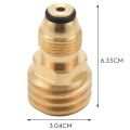 Propane Gas Adapter Converts POL LP Tank Service Valve to QCC1/Type1- Old to New. 