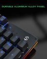 Black Shark RGB Mechanical Gaming Keyboard LED Backlit Wired Keyboard with Blue Switches, Fully Programmable, Anti-Ghosting 104 Keys for Desktop PC, Sixgill K2. 