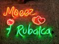 Customized NEON Sign plate - Name Plate - 4 Letters Alphabets. 