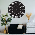 Bismilah Clock, And Butterfly Shelf,Wooden Wall Clock-3D Watch DIY Design Decoration Birds Numeral Quartz For Home Décor Living Room And Offices And For Gifts. 