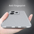 Tokifu For Redmi 12 Anti Slip Soft TPU Sandstone Matte Back Case Cover. 