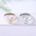Wholesale Hug Ring Adjustable I Love You Forever Couple Hugging Rings For Women Men. 