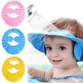 Baby Shower Cap Adjustable Hair Wash Hat For Kids Ear Protection Kids Shampoo Cap Durable Protect Eye Water-proof. 