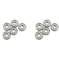 606Z 6 x 17 x 6mm Metal Miniature Deep Groove Ball Bearings 10 Pcs. 