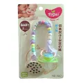 BAGASHION Baby fish Pacifier with Chain Holder Beautiful For kids Silicon Pacifier with Cap and Beaded Chain - BPA-Free Soother for baby Soother for baby boy Soother for baby girl Soother for newborn baby  Soother Pacifier with Clip-On Holder for Infants. 
