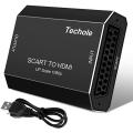 Techole HS310-BK Aluminum Scart to HDMI Converter. 