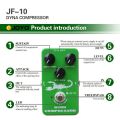 JOYO JF-10 Dynamic Compressor Guitar Effect Pedal - True Bypass, DC 9V and Battery Supported. 