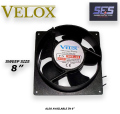 Velox 220V 8 inch 100% Pure copper wire Metal Exhaust Panel Fan / Cooling Fan (Square) - Imported for Bathroom | Kitchen. 
