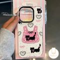 Cute Spot Splicing Kitten Love Case Compatible for IPhone 7Plus 15 11 16 XR 12 14 13 Pro Max X 15 8 16 7 14 Plus XS Max SE 2020 Transparent Cartoon Case. 